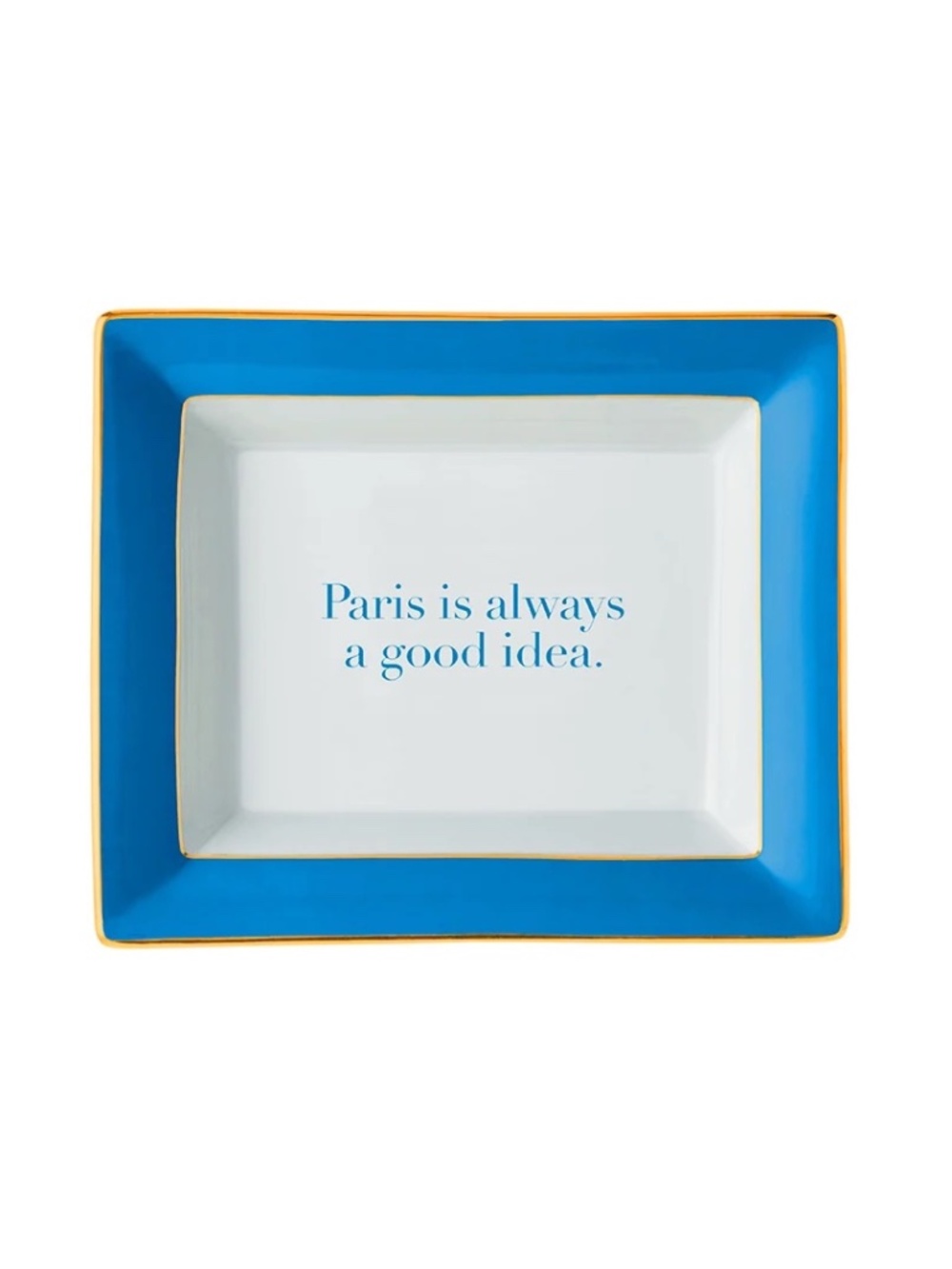 Paris Repartee Porcelain Tray "Paris is always a good idea" Gumps